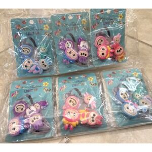 Lot of 6 Labubu 4 Shoe Charms Compatible Crocs Unbranded Fashion Gifts Holidays